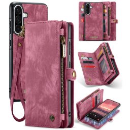 WALLET Védőtakaró pénztárcával 2in1 a Samsung Galaxy A56 piros