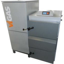 Vigas 26 DPA faelgázositó és pellet kazán (pellet 26kW, fa 36 kW)