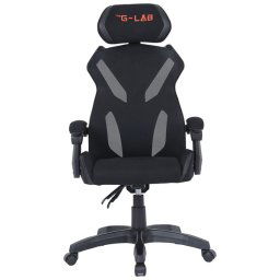 The G-Lab Gamer szék - KS BARIUM BLACK (fekete; állítható magasság; áll. kartámasz)