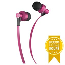 SEP 300 MIC PINK MET HEADPHONES SENCOR