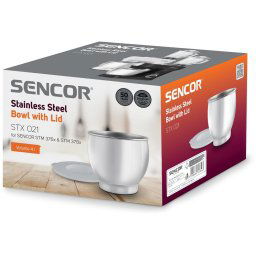 STX 021 rozsdamentes acél tál fedéllel STM37xSENCOR
