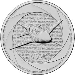 A 007 hat évtizede (80´s) - James Bond - 1 Oz - ezüst befektetési érme