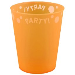 Narancssárga Orange micro prémium műanyag pohár 250 ml