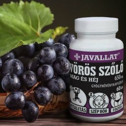 JAVALLAT(R) Vörös szőlő mag és héj 60 db