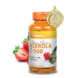Vitaking Acerola C-500 Epres Ízben