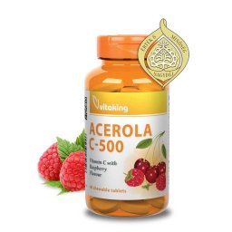 Vitaking Acerola C-500 Málnás Ízben