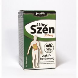 JutaVit Aktív Szén tabletta 250mg, 50db