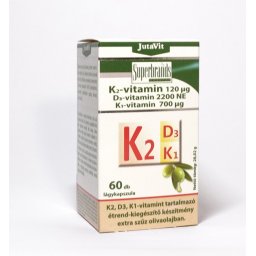 JutaVit K2-vitamin 120ug - D3-vitamin 2200NE - K1-vitamin 700ug 60 db