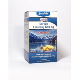 JutaVit Norvég Lazacolaj 1200mg Omega-3, 100db