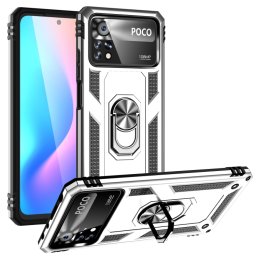 RING Védőtok Xiaomi Poco X4 Pro 5G ezüsthöz