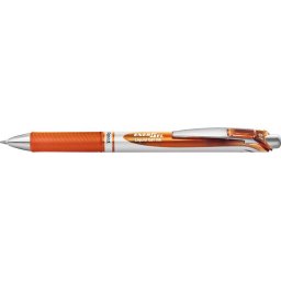 PENTEL Zseléstoll, 035 mm, nyomógombos, PENTEL "EnerGel BL77", narancs