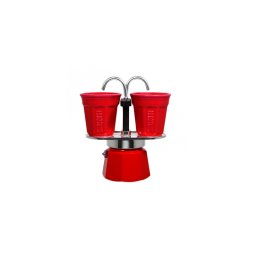 Bialetti Kávéfőző szett 2 személyes piros Mini Express 7303 Kifutó termék!