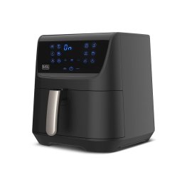BLACK+DECKER Légkeveréses sütő fekete 5,5L 1800W BXAF5500E Kifutó termék!