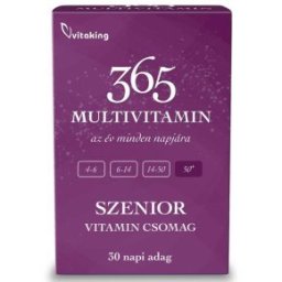 Vitaking 365 Multivitamin Szenior vitamin csomag - 30db