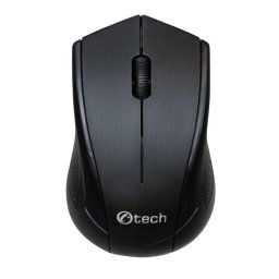 C-TECH WLM-07/Office/Optikai/1 200 DPI/Vezeték nélküli USB/Fekete