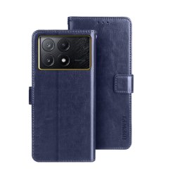 IDEWEI Wallet tok Xiaomi Poco X6 Pro 5G sötétkék