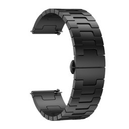 H-SHAPED Fémszíj Huawei-hoz WatchGT 5 46mm / WatchGT 5 Pro 46mm fekete