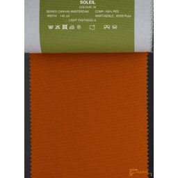 (25 szín) RIOMA SOLEIL 140 cm (teflonos) uni kültéri outdoor textil- Narancs