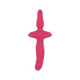 Couples Choice - 2in1 vibrátor és anál plug (pink)