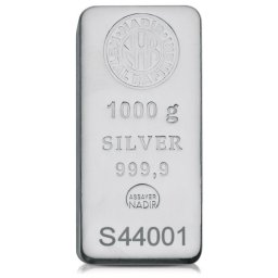 Nadir Metal Rafineri - 1 kg - befektetési ezüsttömb