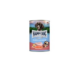 Happy Dog Supreme Sensible Puppy&Junior konzerv, csirke, lazac és burgonya ízesítésű nedves állateledel kölyök és fiatal kutyák számára 6x400 g