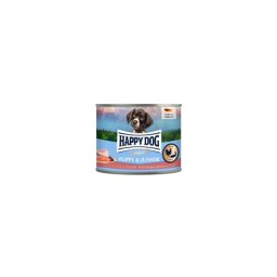 Happy Dog Supreme Sensible Puppy&Junior konzerv, csirke, lazac és burgonya ízesítésű nedves állateledel kölyök és fiatal kutyák számára 6x200 g
