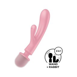 Satisfyer Triple Lover - G-pont és masszírozó vibrátor (pink)