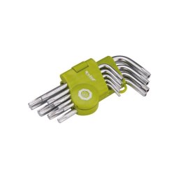 EXTOL CRAFT TORX kulcs klt., rvid, Cr40, TV/GS; 9db, T10-T50, bliszteren, egyik vge lyukas