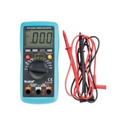EXTOL PREMIUM digitlis multimter; Amper/Volt/Ohm mr, hangjelz funkcival, CE, 3 db 1,5V AAA elem