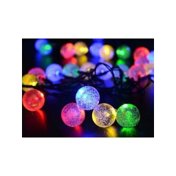 Kerti girland fnyek 20 LED napelemes tbbszn - kltri dekorci s hangulatfny teraszra s kertbe