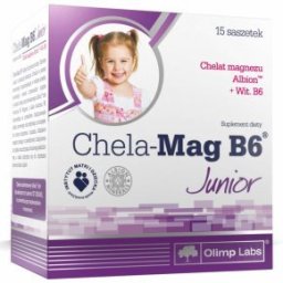 Olimp Labs Szerves Magnézium-biszglicinát B6 Junior italpor - 15 tasak