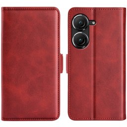 SIDE Wallet tok Asus Zenfone 9 piros telefonhoz