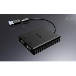 I-Tec USB-A/USB-C kettős 4K HDMI videó adapter