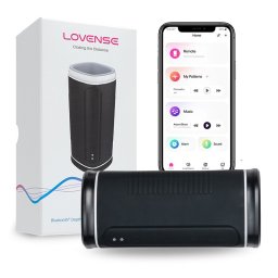 Lovense - Calor okos maszturbátor, vibrációs és melegítő funkcióval (fekete) (APP-os)