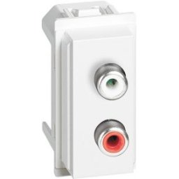 L.NOW - modulo doppio RCA bianco