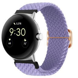 BRAIDED Nylon szíj a Google Pixel Watch / Pixel Watch 2 , lila