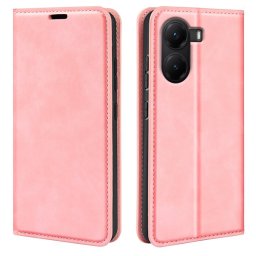 MAGNETIC Flip borító a Xiaomi Poco X7-hez Pro rózsaszín