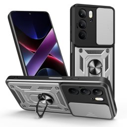 RING KAMERA Borító tartóval Realme C75 ezüsthöz