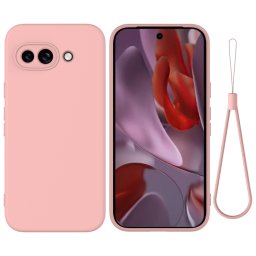 RUBBER Védőburkolat Google Pixel 9a rózsaszínhez