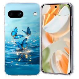 ART TPU Védőburkolat a Google Pixel 9a BLUE BUTTERFLIES