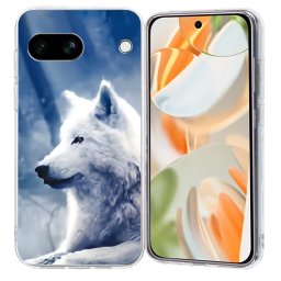 ART TPU Védőburkolat Google Pixel 9a WHITE WOLF-hoz