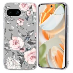 ART TPU Védőburkolat Google Pixel 9a FLOWERS GREY