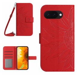 ART SUNFLOWER Pénztárca tok húzózsinórral Google Pixel 9a piros