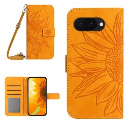 ART SUNFLOWER Pénztárca tok húzózsinórral Google Pixel 9a sárga