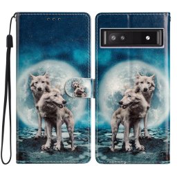 ART Pénztárcahuzat Google Pixel 9a TWO WOLVES számára