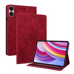 ART BUTTERFLY Csuklós tok a Xiaomi Redmi Pad Pro / Pad Pro 5G piros