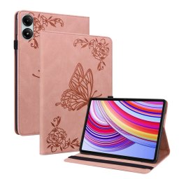 ART BUTTERFLY Flip tok a Xiaomi Redmi Pad Pro / Pad Pro 5G rózsaszín