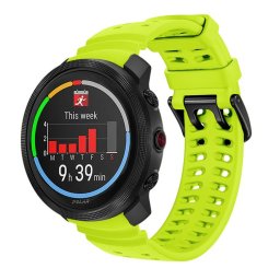 SILICONE Cserélhető szíj a Polar Vantage M3-hoz világoszöld