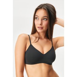 Calvin Klein Invisibles melltartó kivehető betétekkel fekete L