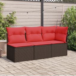 vidaXL | Kerti kanapé | párnával Barna 172 x 62 x 69 cm Poli rattan